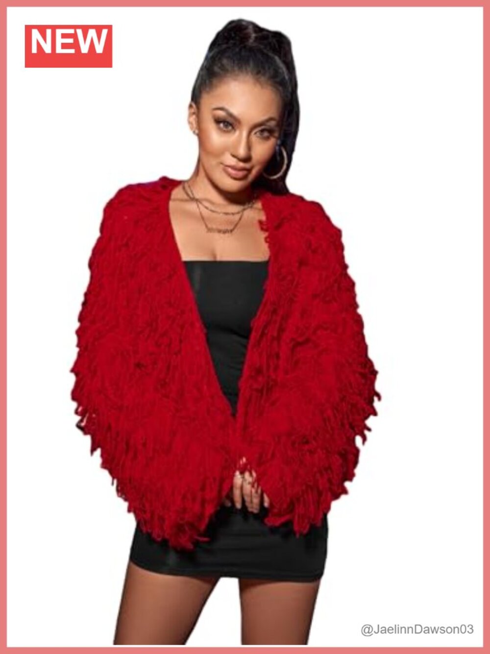 Shaggy Knit Duster Cardigan Long Sleeve Open Front Sweater